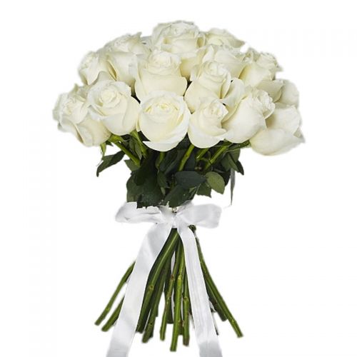 Заказать с доставкой 25 белых роз по Аллагулово