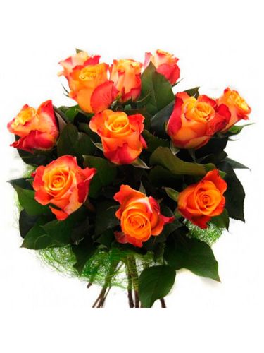 Купить 11 оранжевых роз с доставкой по Аллагулово
